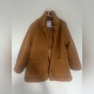 Old Navy girls Sherpa button up coat